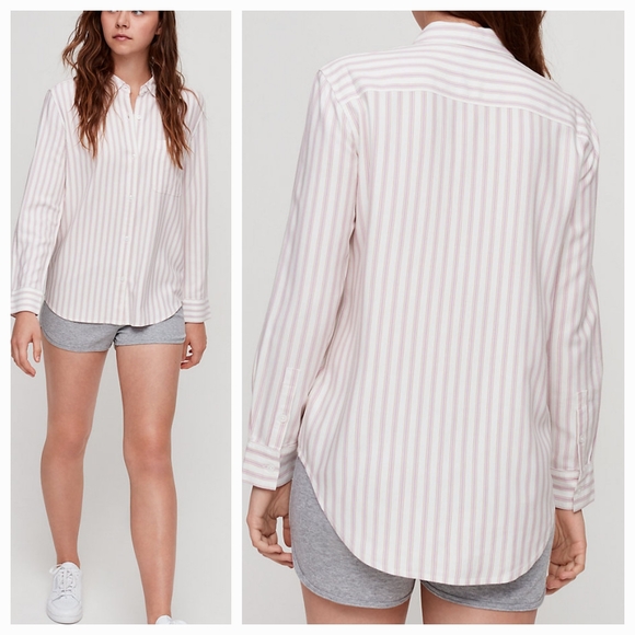 ARITZIA Sunday Best Montana Shirt .Camel/M.Magiq/Oak New Condition - Picture 3 of 13